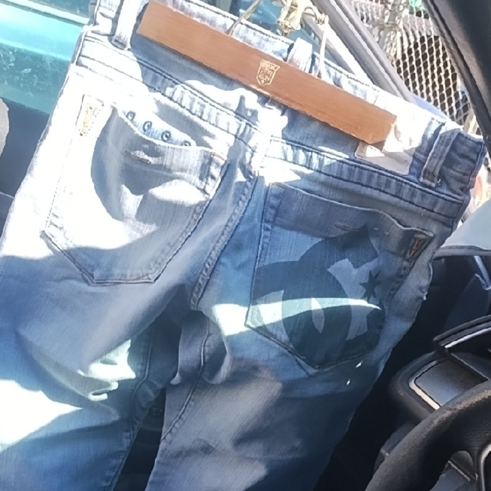 DC Relaxed Blue Distressed Denim Jeans